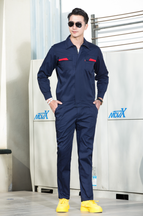 防静电夏长款工作服定做