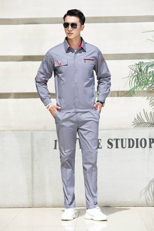 纯棉夏长袖工作服